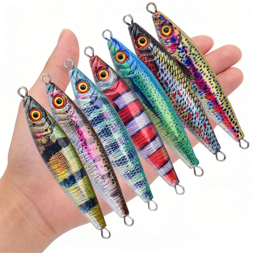 Metal Jig Lure With Spinning Blade Saltwater Slow Jigging Casting Lead Fish Lure Freshwater Sea Fishing Tackle For Bass Mackere view 5