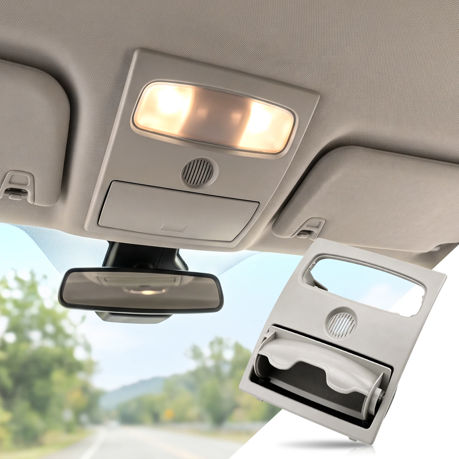 Overhead Konsole Dach Konsole Zimmer Lampe Abdeckung Grau Für Ford-Ranger Für Mazda BT-50 2012-2019 CN1Z-58519A70-DA – Detail 3