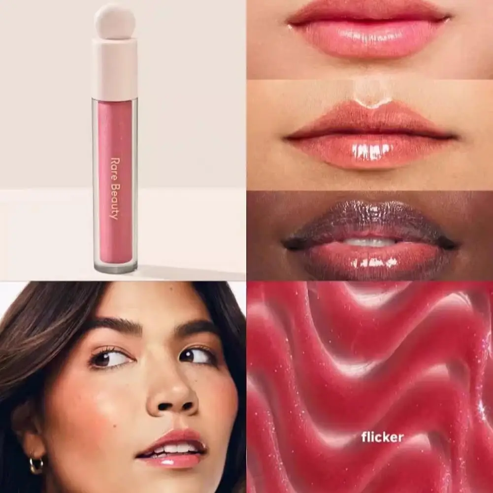 6 cores rara beleza brilhante brilho labial hidratante fino brilho espelho lábio esmalte maquiagem duradoura batom bálsamo labial óleo cosméticos