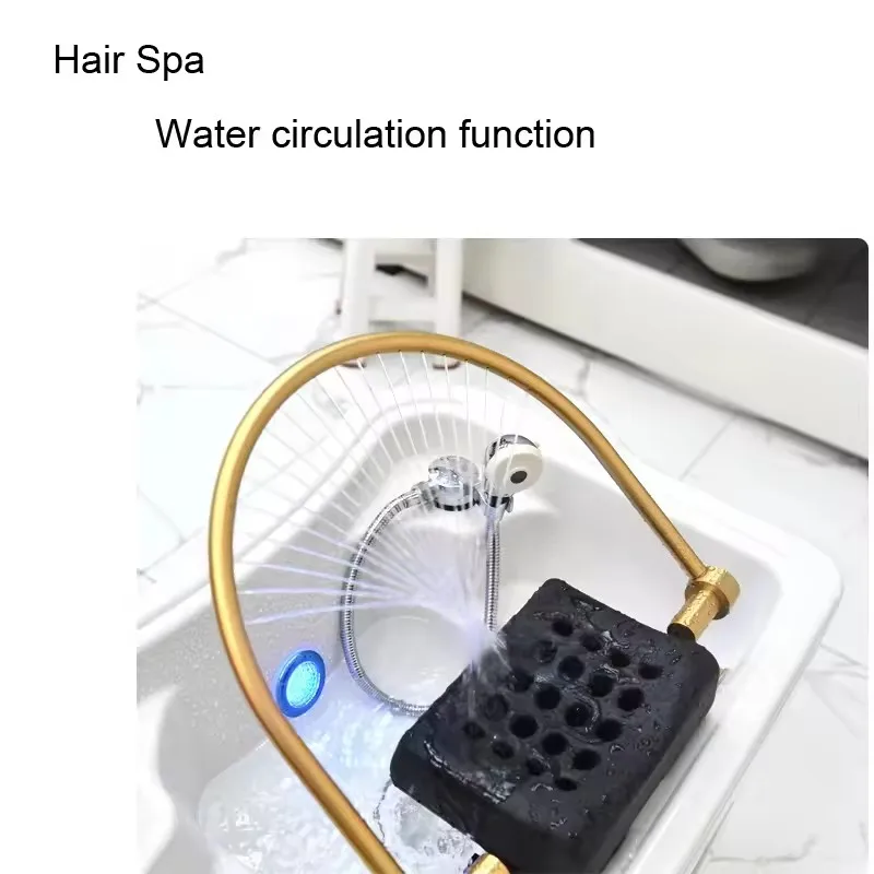 2025 ใหม่ล่าสุดมือถือ Minimalistic แชมพู Chais Hairdressing น้ําไหลเวียนโลหิตแชมพูเก้าอี้ความงามหัวสปา Chuveiro เฟอร์นิเจอร์