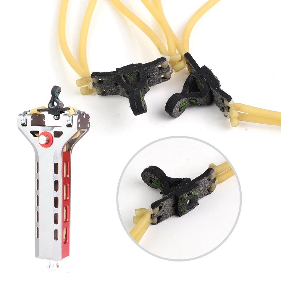 G5 Schleuder 1636 4-Strang Gummiband mit integriertem Magnet-Handgriff Schießzubehör 2/4 Stück – Detail 2