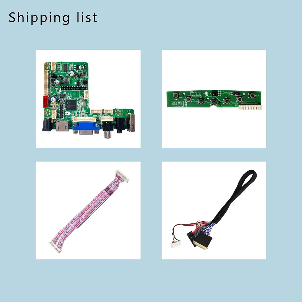 HD-MI USB VGA AV LCD Controller Board For 14