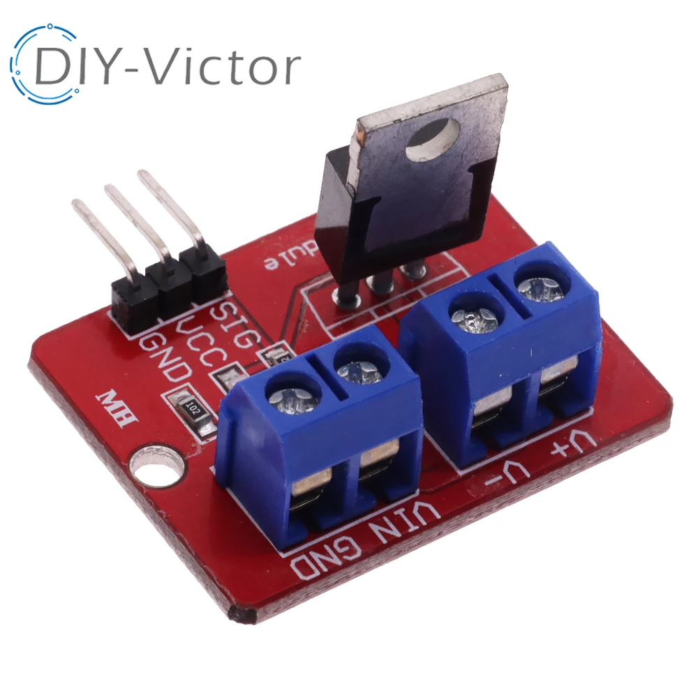 0-24V 3.3V 5V Top Mosfet Button PWM regulating IRF520 MOS Driver Module For Arduino MCU ARM Raspberry pi