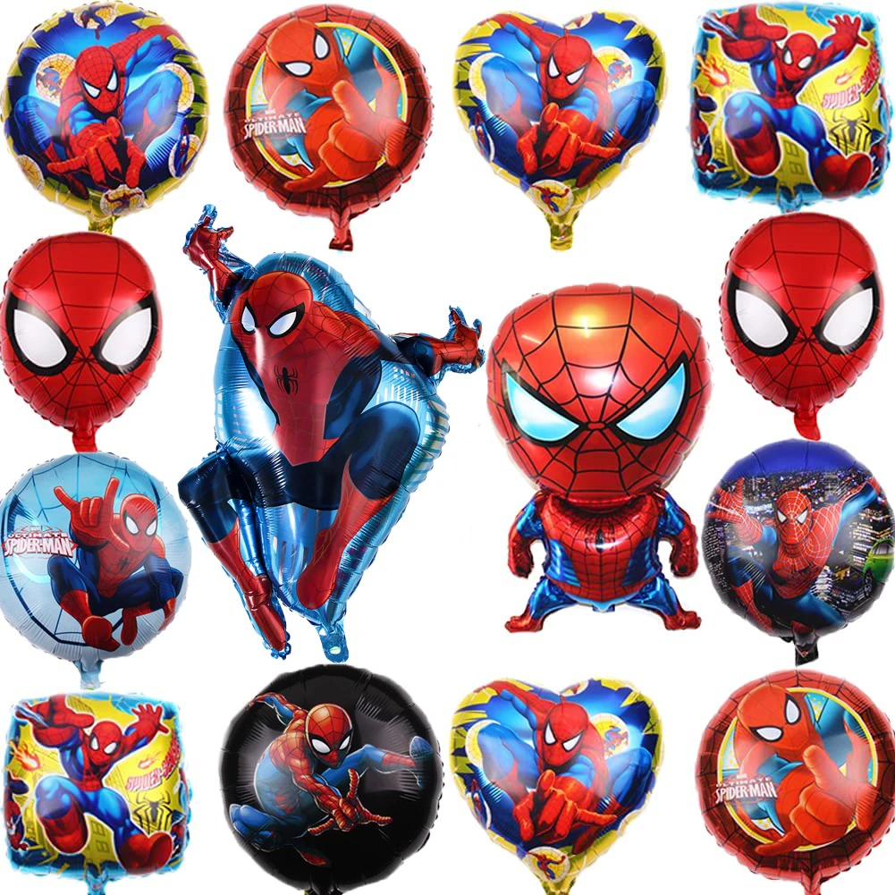 2/4pcs Spiderman Helium Foil Balloon 18/32inch Baby Shower Decor Birthday Party Decoration Boys Kids Toys Gift Air Globos