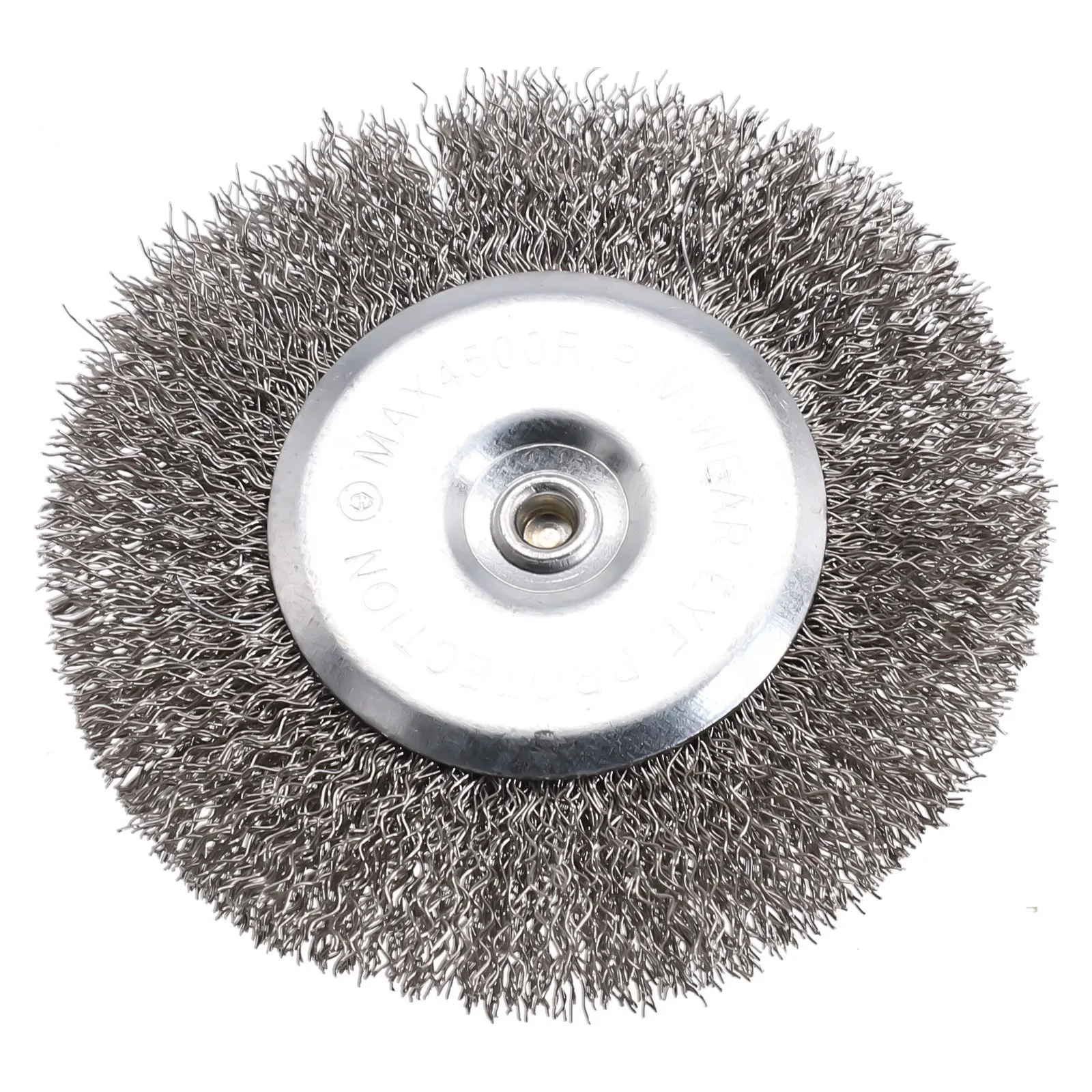 

Durable Brushes 0.3mm Carbon Steel Crimp Wire 4inch Removes Burrs Removes Dust Removes Rust Shank Diameter 6mm