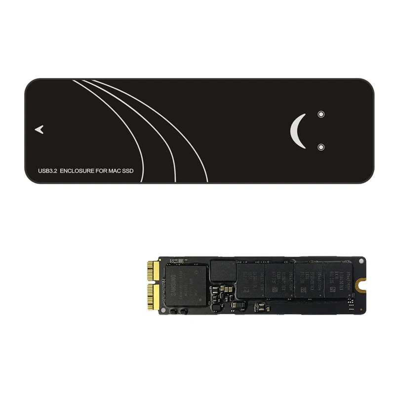 MacBook Air/Pro M.2 NVMe SSD ケース 12/16ピン USB-C