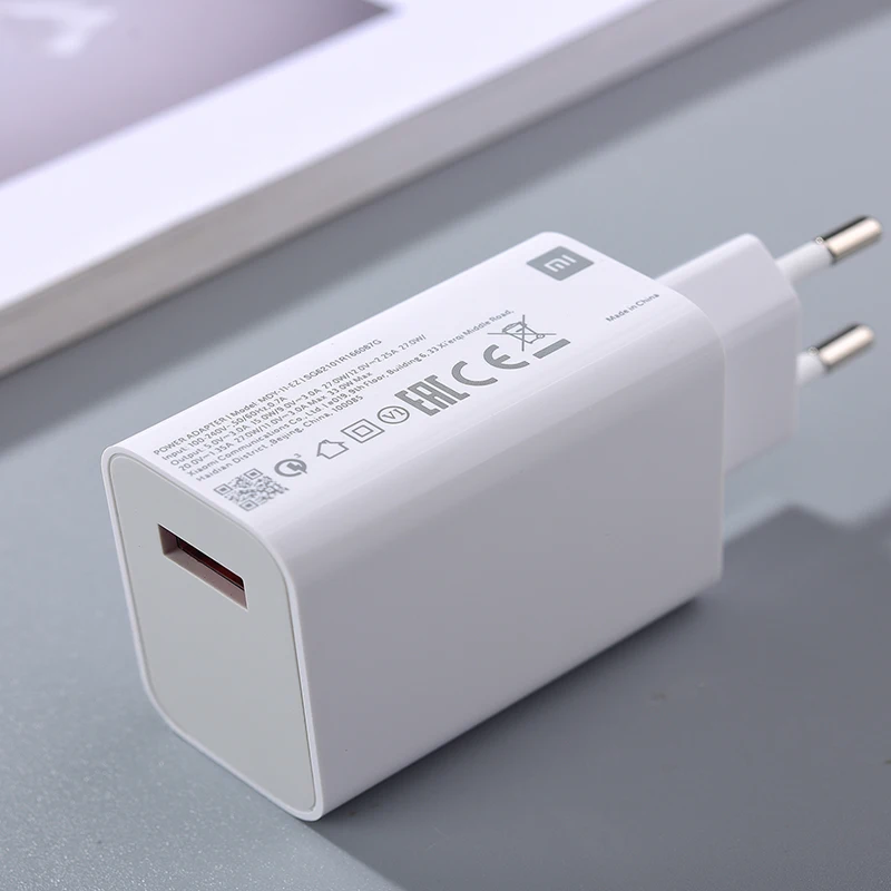 Original Xiaomi 33W Charger EU Fast Turbo Charge Wall Adapter 1M 6A Type C Cable For Mi 10 9 Redmi K50 K40 Pro Note 9 11 Pro Max