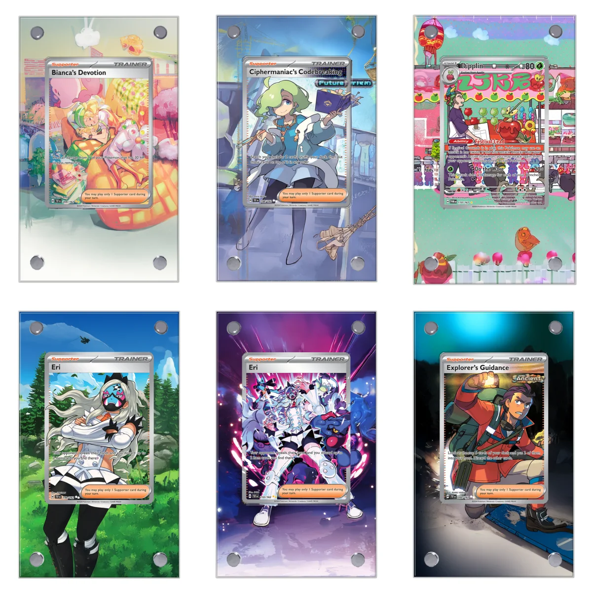 

Pokemon Bianca Dpplin Ciphermaniac Extended Art Display Case Collection Card Extended Painting Psa Anime Display Rack Excluding