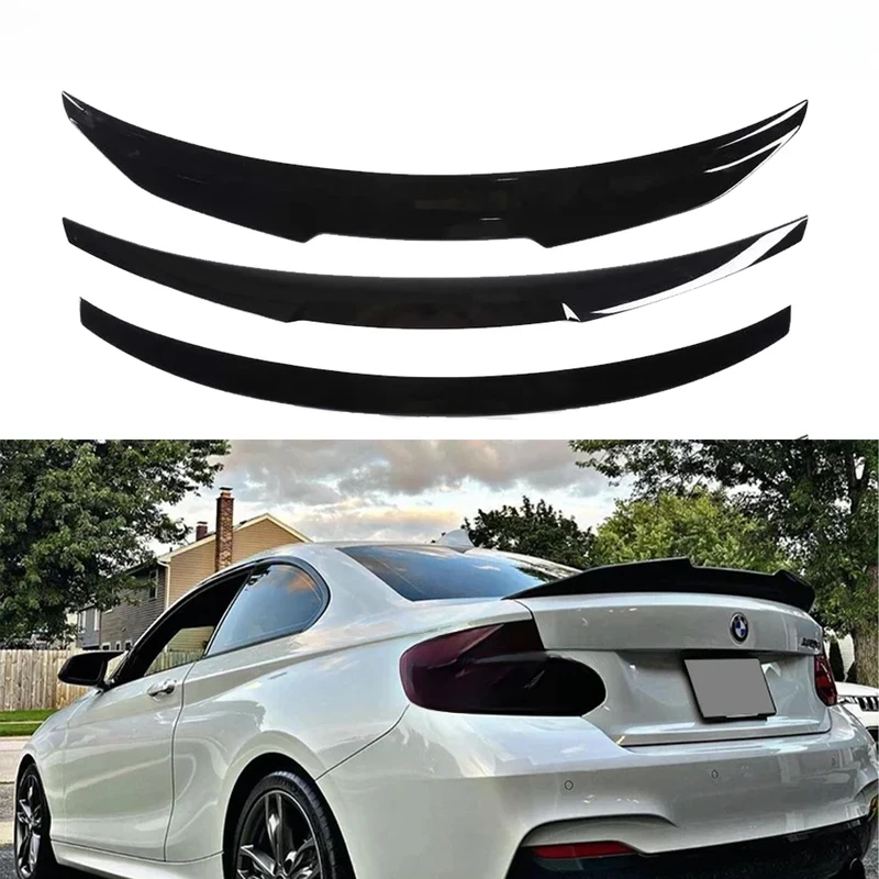 

MP M4 PSM Style Rear Bumper Spoiler Lip 2 Series F22 F23 F87 2014-2021 Roof Trunk Wing Tail Top Wing Rear Wing