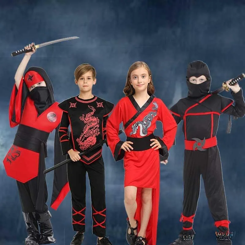 

loween Cosplay Anime Children Performance Ninja Costume Invisible ANBU Suit Children's Stage Wear Traditional Hanfu