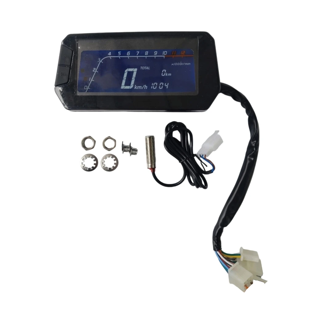 

High Performances Motorcycle LCD Instrument Display with Adjustable Brightness Waterproof Motorbike Digital Dashboard