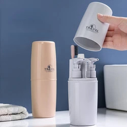 ETRAVEL 4/6 in1 Travel Wash Cup Travel Toothbrush Box shampoo bottle Travel Wash Set Travel Portable Toothbrushing Cup with Comb