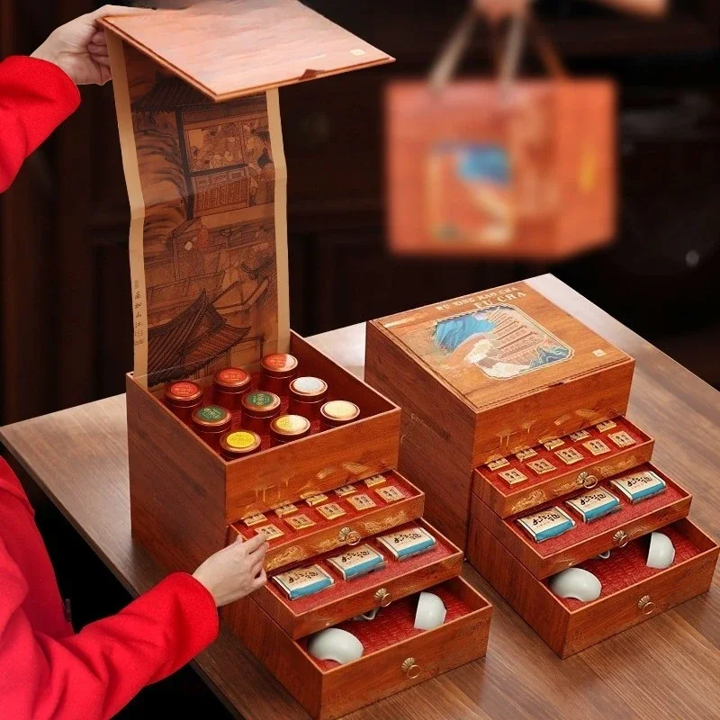 

.Gift-giving Jiapin Gift Box, Jin Junmei, Plum Cinnamon Tea, New Year's Goods, High-end New Year's Gifts For Elders.