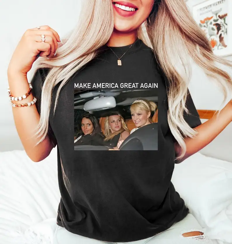 Рубашка Make America Great Again, рубашка Maga, футболка унисекс для девочек, рубашка Парижа, лучшие друзья