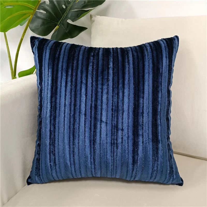 Silver Glitter Metallic Cushion Cover Sofa Decorative Velvet Throw Pillowcase from Factory
