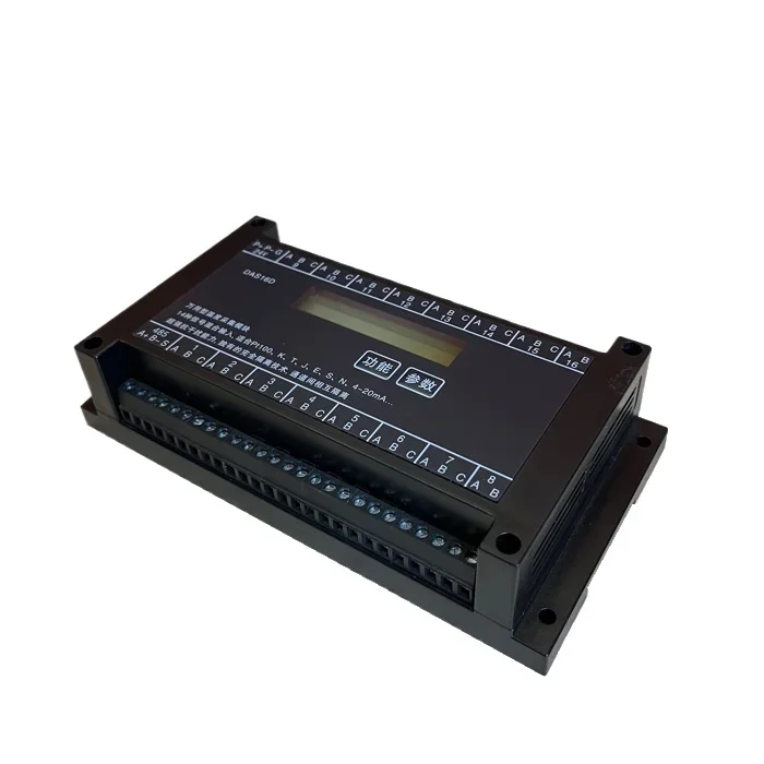 16 channels temperature acquisition module 14 kinds of signal input Pt100/K/T/E/S/J/N/4-20mA thermocouple heat
