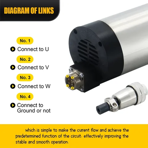 800w 220v 0-400HZ 24000rpm 65mm luftkyld spindel ER11 4 lager 0,8kw spindelmotor för CNC-träbearbetningsgravyrmaskin 10 best sales 65 mm spindel - №10