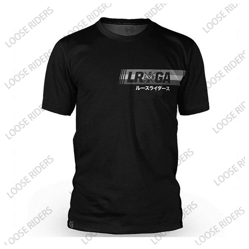 

2025 Summer Loose Rider Men's Short Sleeve Jersey BMX Enduro Downulo Downhill Jersey MTB Mountain Bike DH Motorcycle Shirt