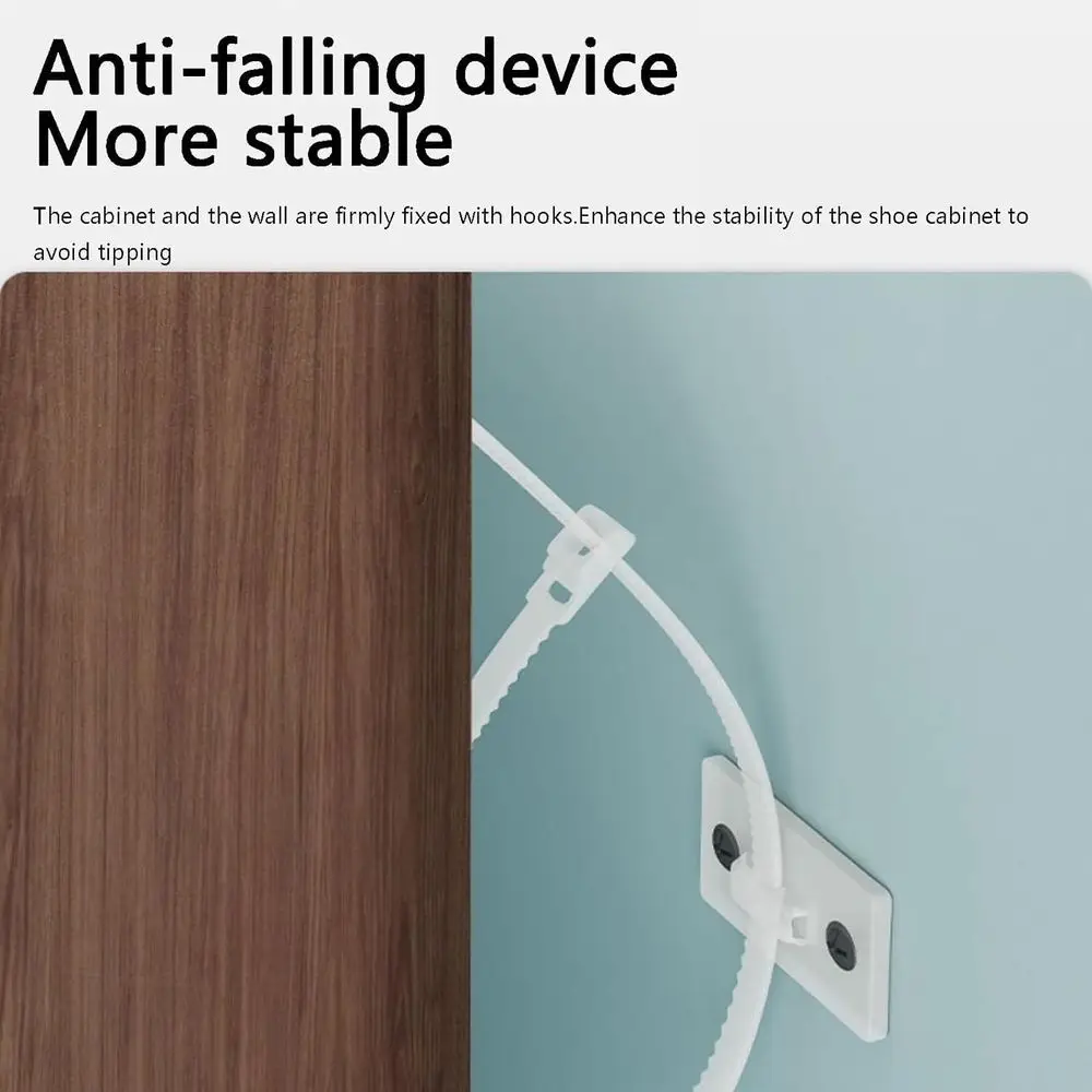 رف أحذية بني 3 طبقات مثبت على الحائط، 60 × 17 × 119 سم، يحمل 10-12 زوجًا، مثالي للمدخل أو غرفة المعيشة #4