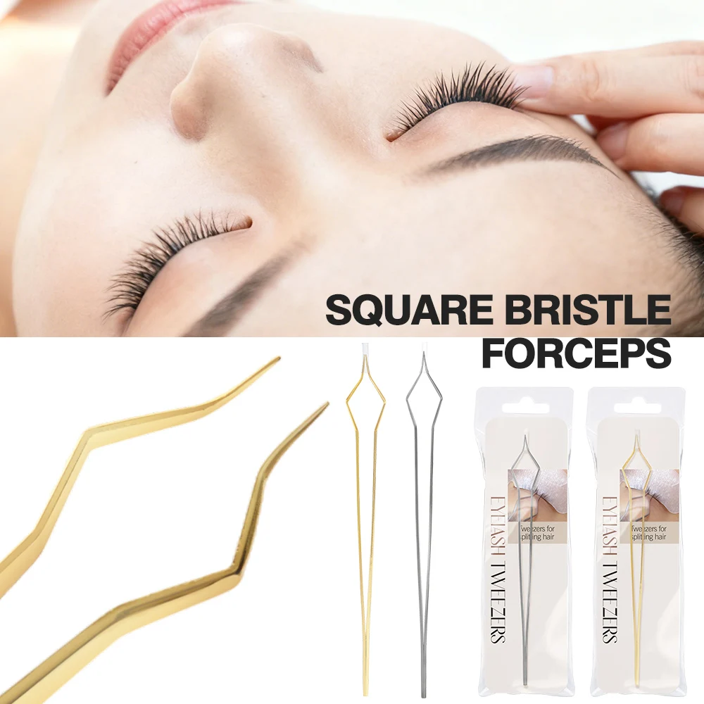 Roestvrijstalen mee-eter-extractortang met gebogen uiteinde, professionele pincet voor het verwijderen van acne en mee-eter, acne-tang met gebogen uiteinde