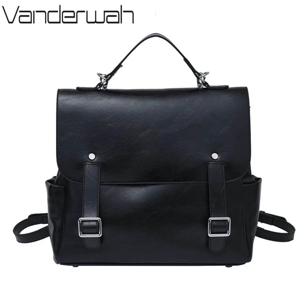

Vintage soft leather Women Backpack England College Style School Bag Luxury Genuine Leather Shoulder Bag Student Handbags