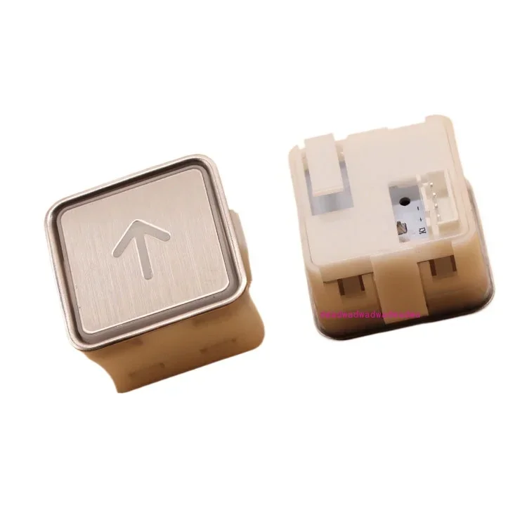 Bouton d'ascenseur en acier inoxydable, interrupteur carré, accessoires, MTD270, 33x33