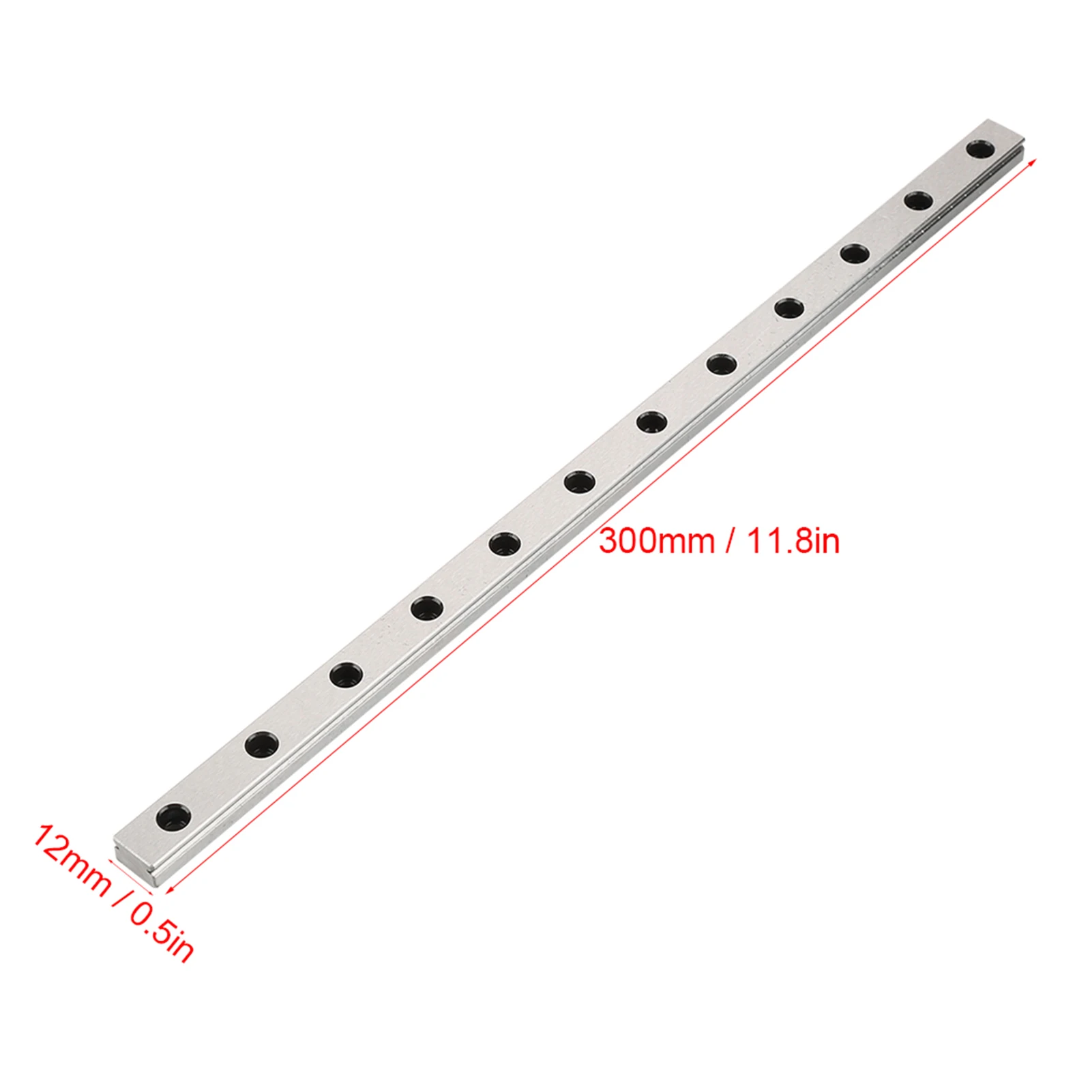 Linear Rail Carriage, 1pc 300mm MGN12 Miniature Linear Rail Guide Rail 12mm Width   2pcs MGN12B Slide Blocks