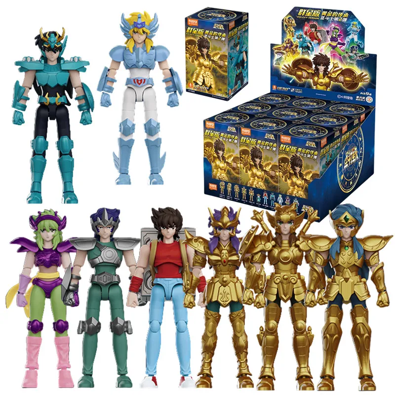 

Новый строительный блок Saint Seiya, игрушки для сращивания Nachi Dohko Camus Shaina Hyoga Shiryu, золотая скрытая фигурка, коллекционные модели