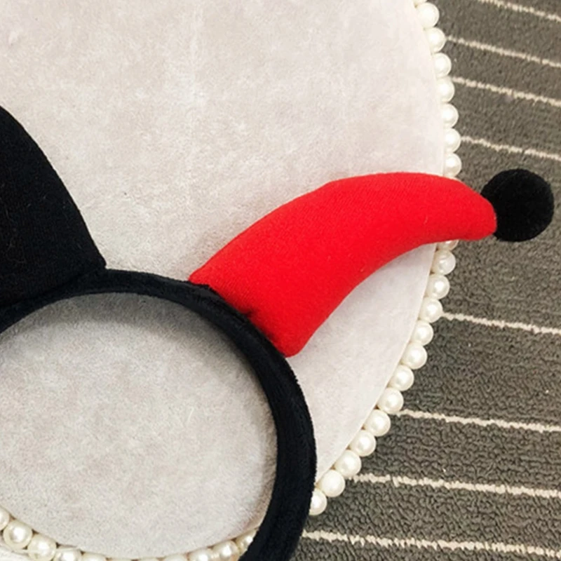 652f festival circo longo demônio chifre bandana cabelo mal argola cosplay traje palhaço mágico acessório para menina