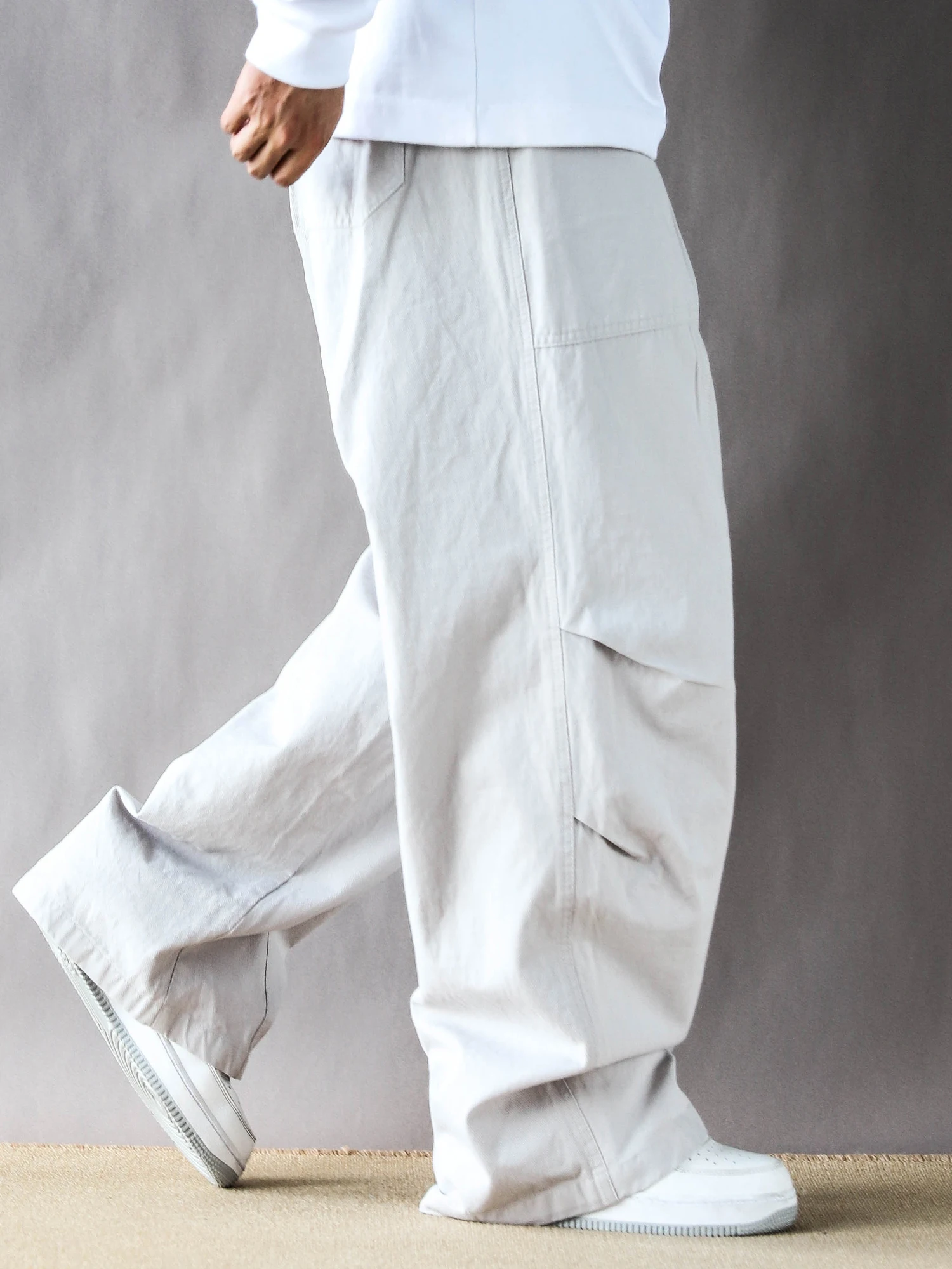 

Мужские брюки в стиле ретро, весенне-осенние, свободные, повседневные, прямого кроя, на молнии, со средней талией, длинные, модные, молодежные, для активного образа жизни