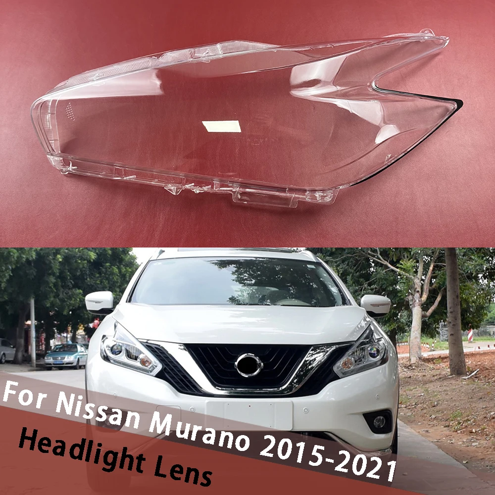 

For Nissan Murano 2015-2021 Front Headlight Shell Transparent Headlamp Housing Shade Plexiglass Replace Original Lampshade