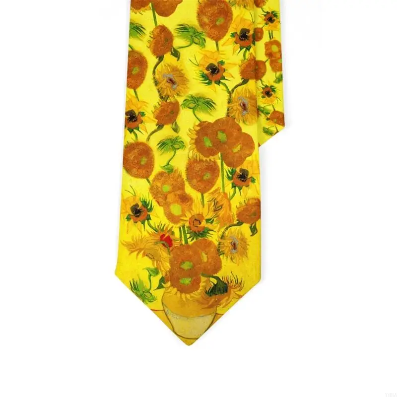 Y88A 유전 예술 넥웨어 8cm 현대 너비 가벼운 직물 13 디자인 옵션