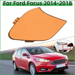 Front Bumper Towing Hook Cover Cap For Ford Focus MK3.5 2014 2015 2016 2017 2018 Tow Hook Hauling Trailer Lid Garnish Painted