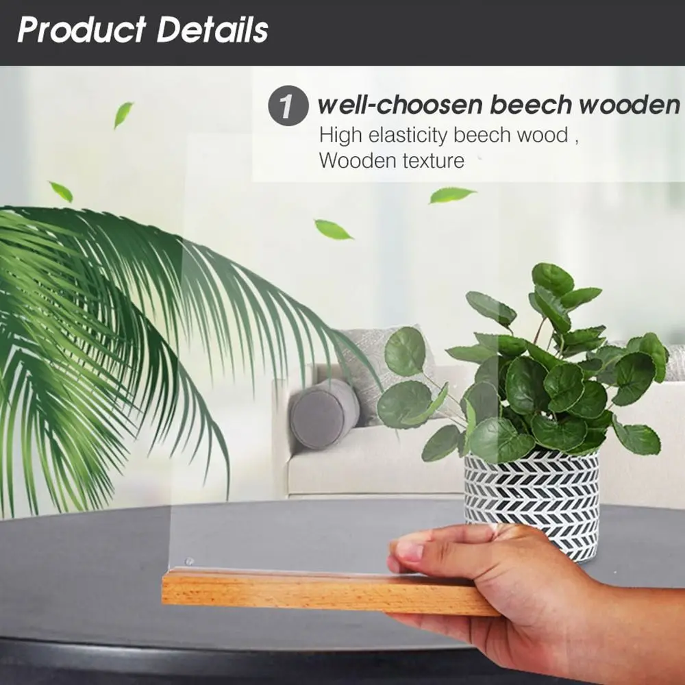 Double Sided Acrylic Sign Holder Table Top A4/A5/A6 Size Bulletin Board Creative Design Acrylic Material Acrylic Poster Frame