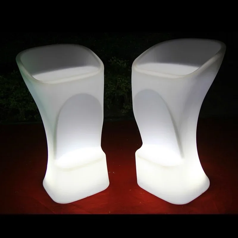 Led Colorful Luminous Bar Furniture Table and Chair Waterproof Bar Stool KTV Decoration Furniture