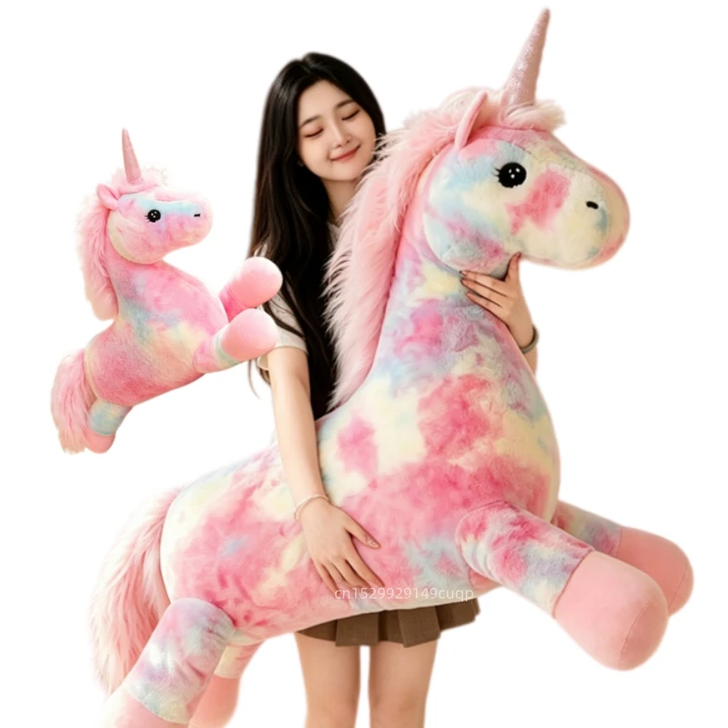 

70cm Cartoon Cute Rainbow Unicorn Plush Doll Pillow Soft Unicorn Animal Stuffed Toy Home Decoration Gift For Girls Children