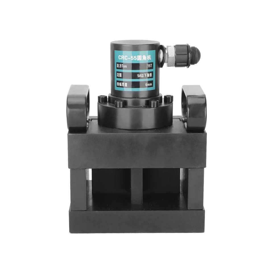CRC-55 Hydraulic Angle Iron Chamfering Machine For Cutting 45 Degree Bevel Edge Small Portable Steel Corner Notcher Heavy Duty