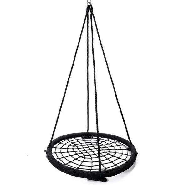 60cm Diameter children's Round bird's nest swing Outdoor net rope swing hanging chair