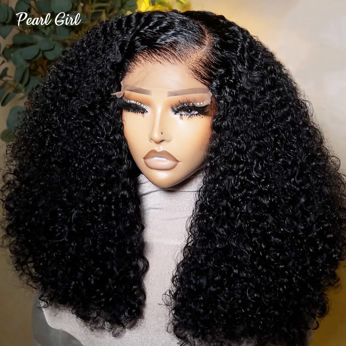 

Double Drawn Afro Kinky Curly 13x4 HD Lace Frontal Bob Wig Brazilian Pre Plucked 4x4 Ready to Wear Glueless Curly Wig for Woman