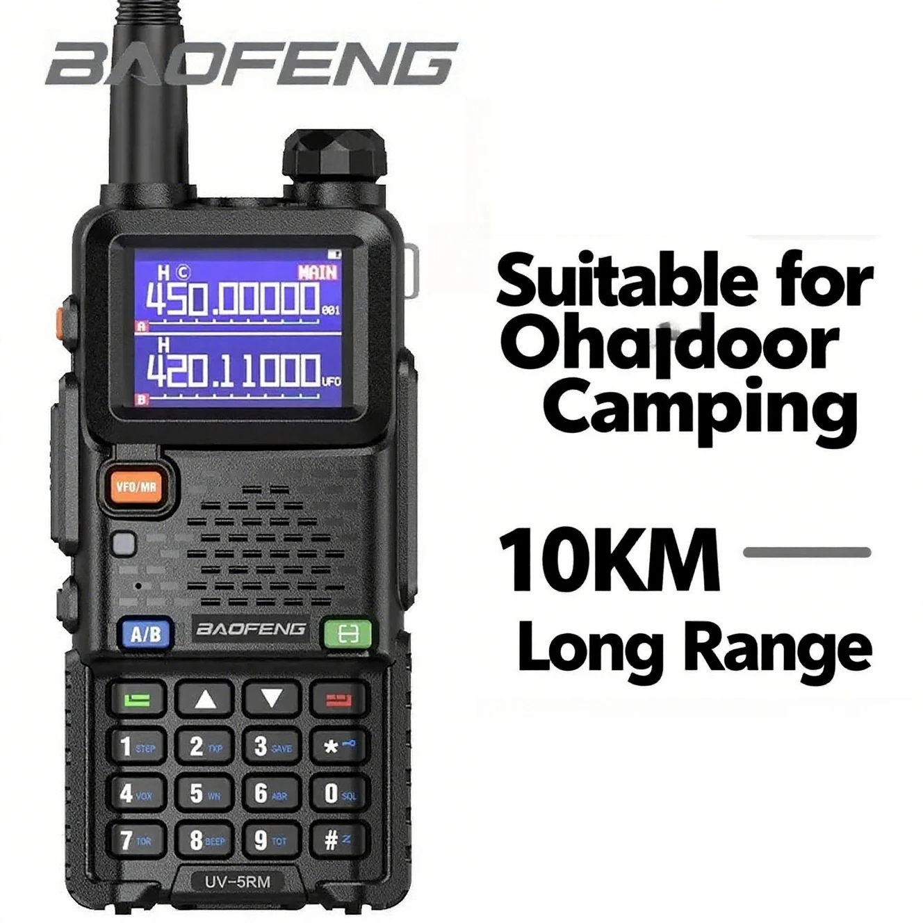 

Baofeng UV5RM Walkie Talkie Long Range Wirless Copy Frequency Type-C Charger outdoor camping equipment Hunting Two Way ham radio