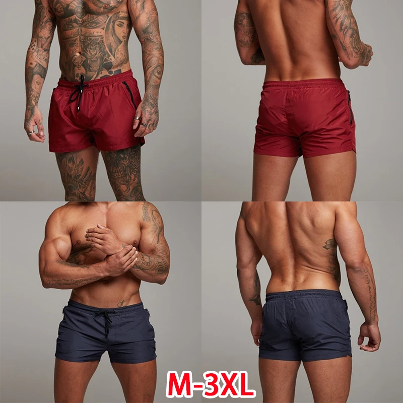 Hot selling latest men's quick drying shorts beach shorts drawstring elastic waist shorts beach shorts summer sports shorts