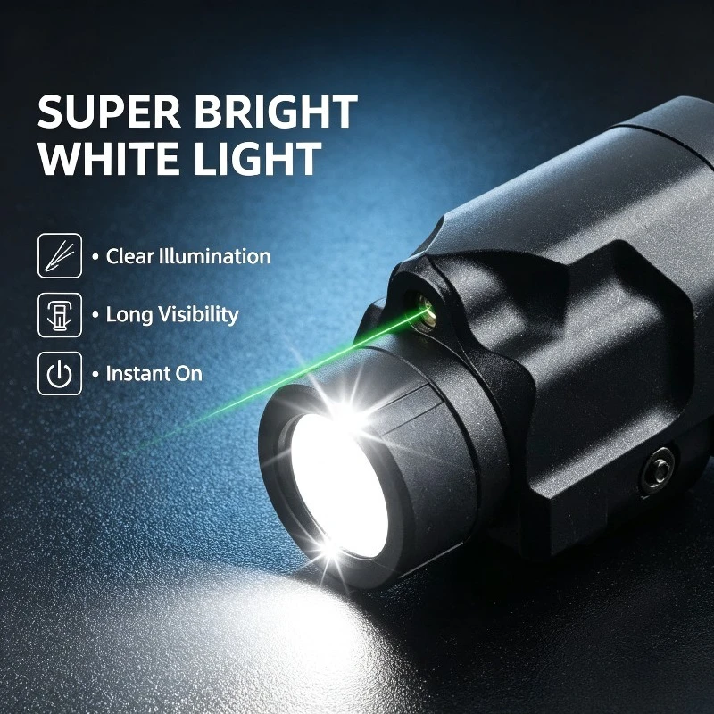 Multi-Scene Universal Strobe Light Tube Universal 20MM Rail Adjustable Bright Light for Garage Yard Equipment Check