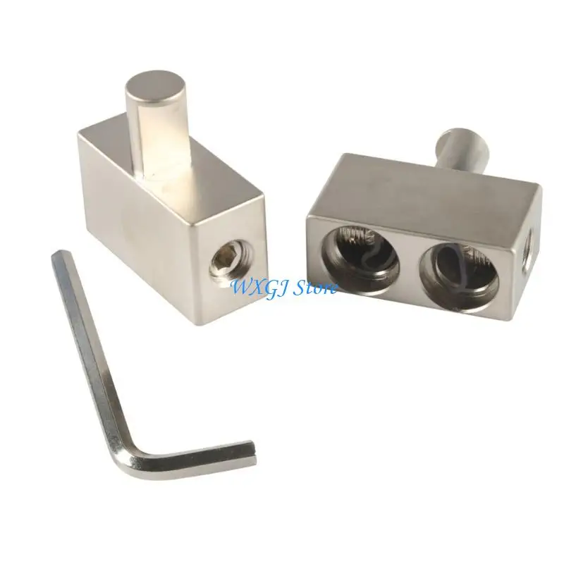 

37JE Car AMP Double 1/0 Gauge Power Ground Wire Pin AWG Terminals Input Wire Reducer