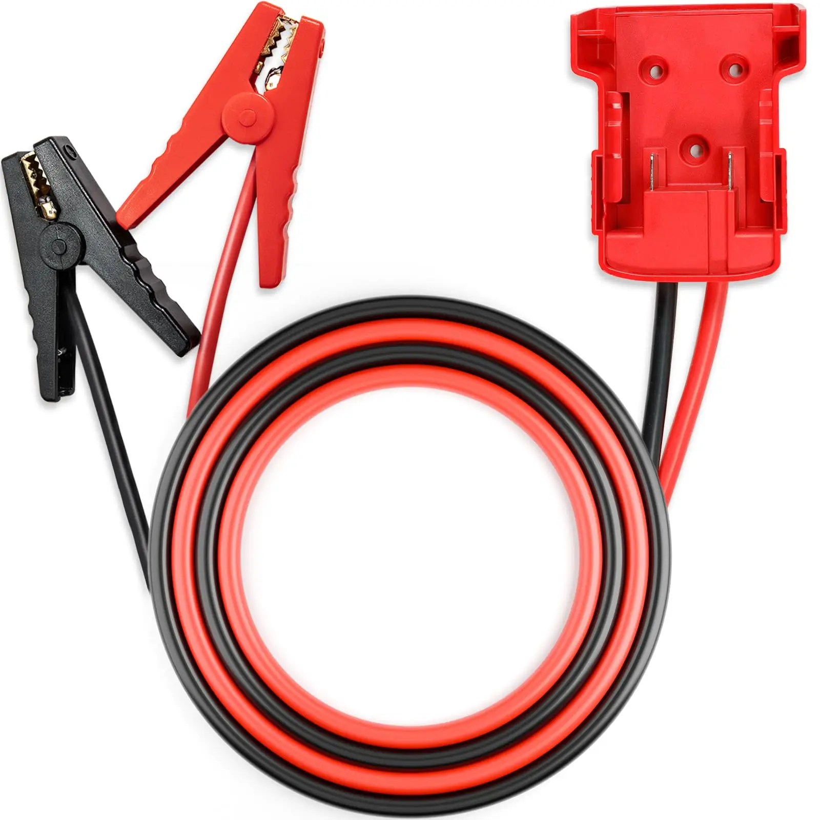 

Jumper Cable Clamps Compatible With Mil.waukee Compatible With M18 18V Battery Jumper Starter, 12AWG Automotive Booster Cableb