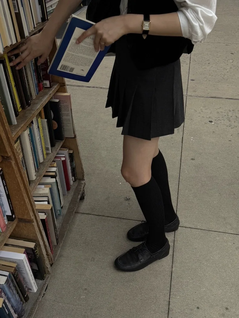 

High Waist Pleated ort Skirt Women's A-Line Skirt Dongda Gate Ba Ni Fly College Sle Slimming Versatile Skirt