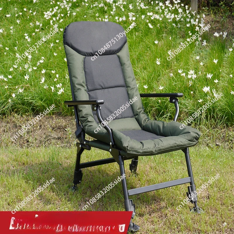 Multifunctional fishing chair Thickened reclining European fishing chair All terrain seat outdoor portable folding chair