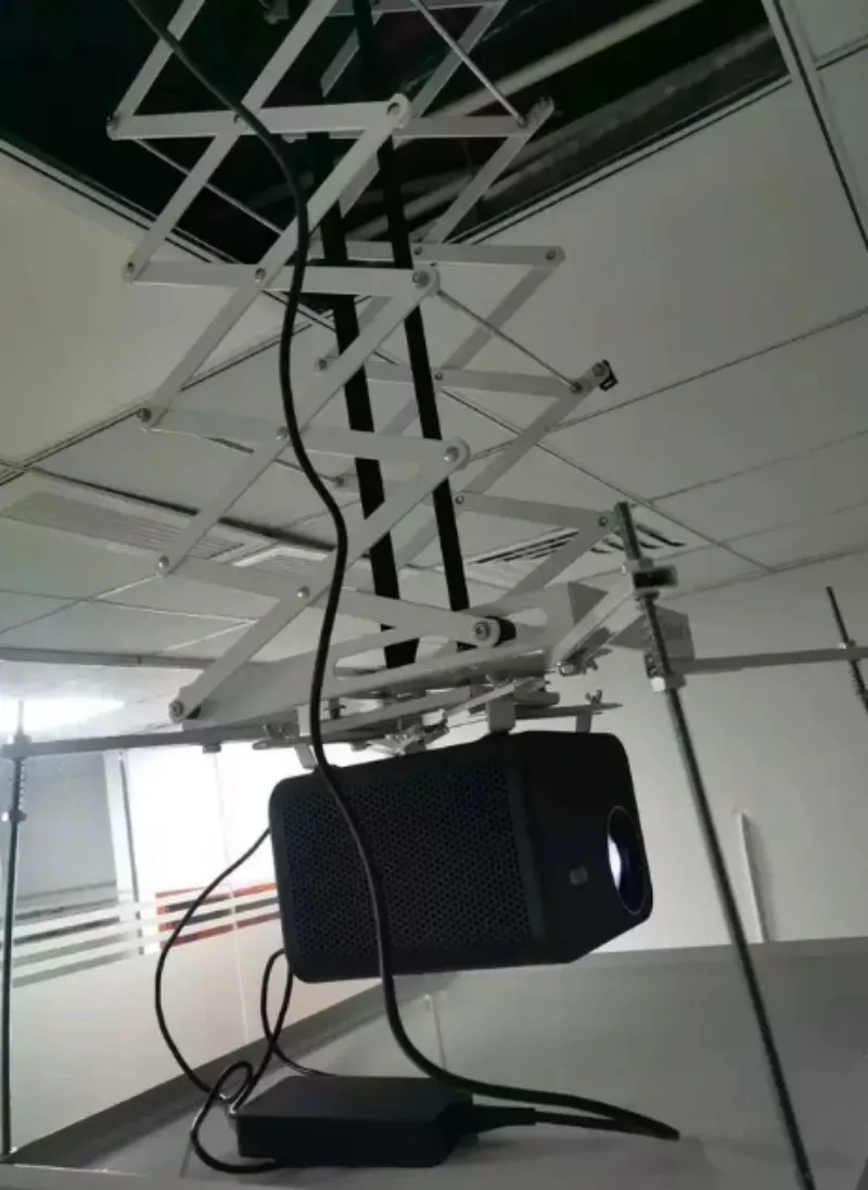 Embedded Ceiling‑Mount Electric Projector Lift, Retractable Hidden Dynamic Lifting Hanger Bracket