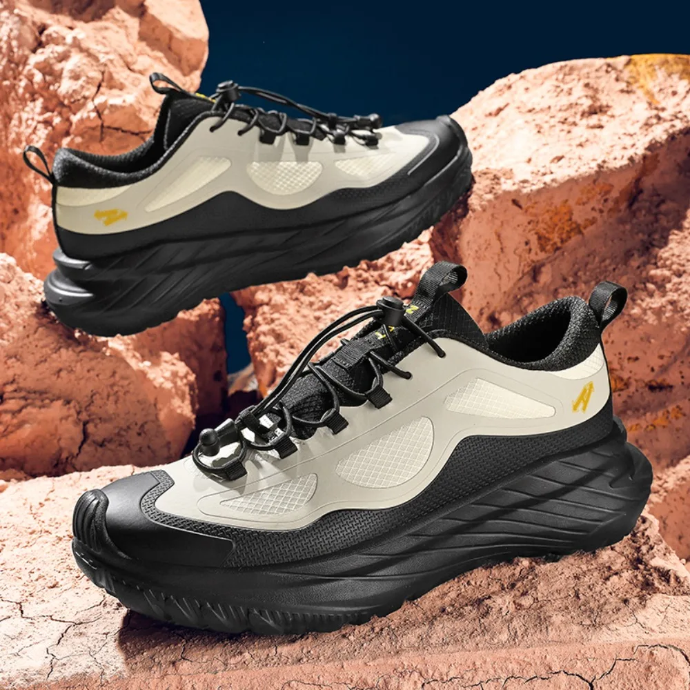 

Men's Spring 2026 Outdoor Sports Casual Shoes Lightweight Slip-Resistant Wear-Resistant Hiking Shoes Breathable Mesh Lining