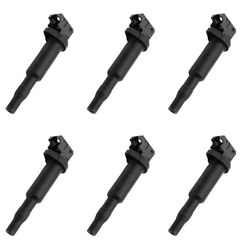 6 Stück Zündspule 0221504470 12137594937 für 2001-2017 BMW 525i 530i 330i 650i X5 X6 M3 Z4 12138616153 12138657273 12137562744