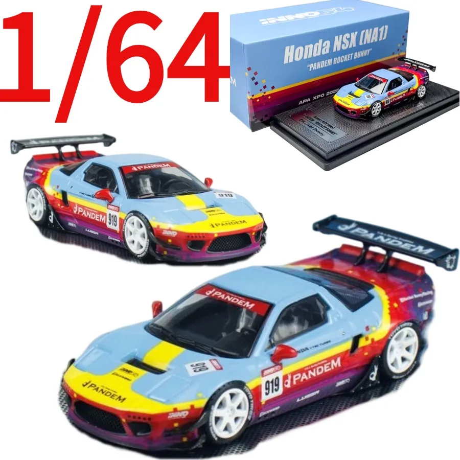 INNO Diecast 1:64 NSX NA1 PANDEM Rocket Bunny Car Model Honda Play Vehicles Collectible Model Cars Toys for Boys Gift